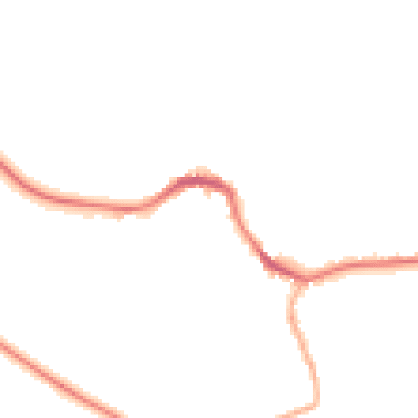 Night-time road noise heatmap for BD23 4EX