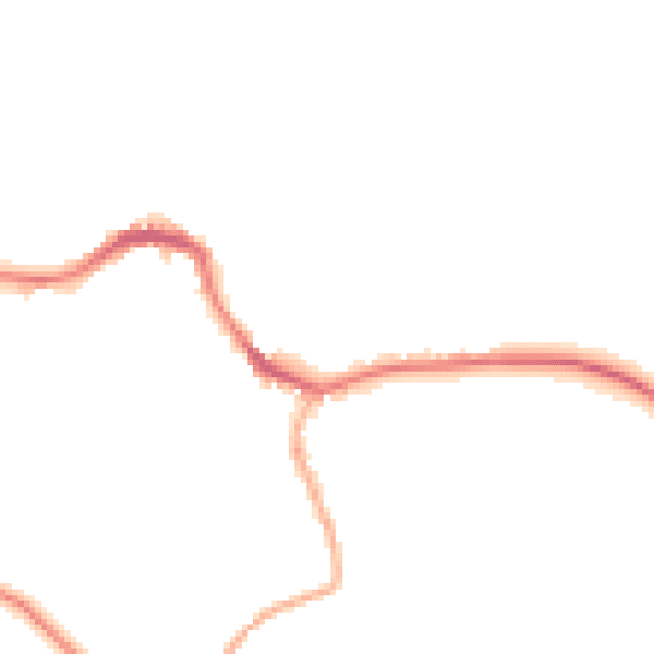 Night-time road noise heatmap for BD23 4LH