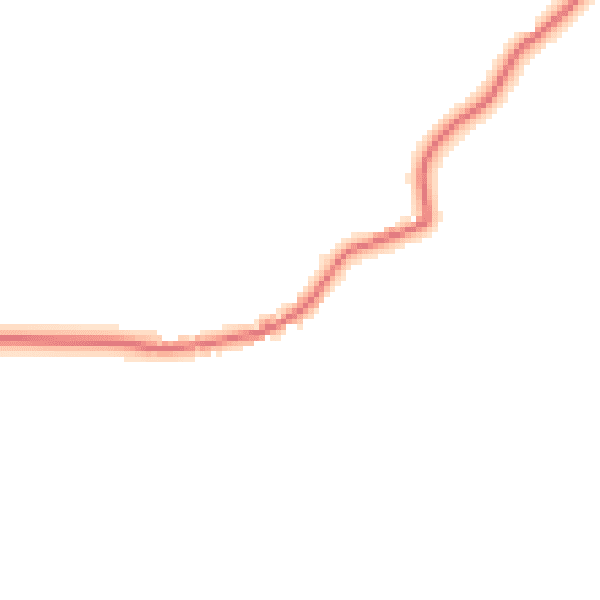 Daytime road noise heatmap for BD23 4LL