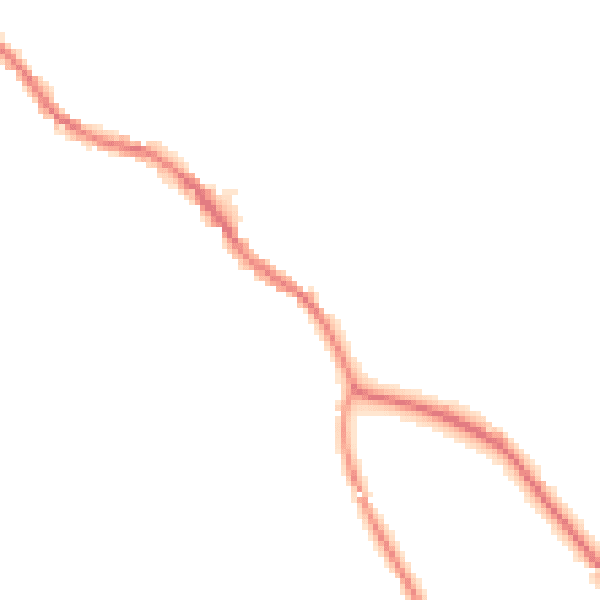 Night-time road noise heatmap for BD23 4NL