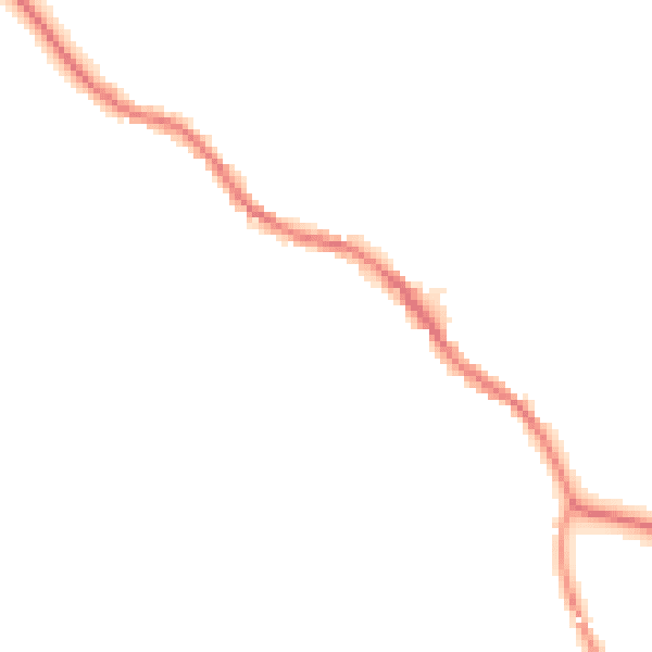 Night-time road noise heatmap for BD23 4PE