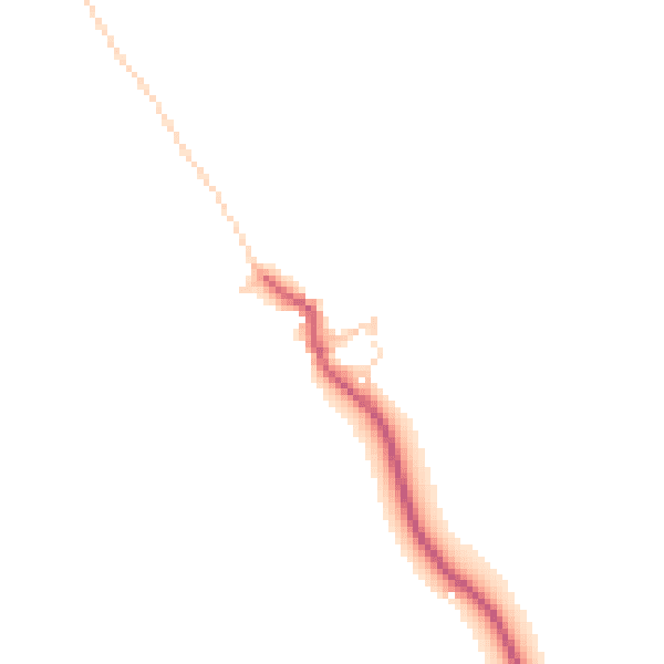 Daytime road noise heatmap for BD23 5HY