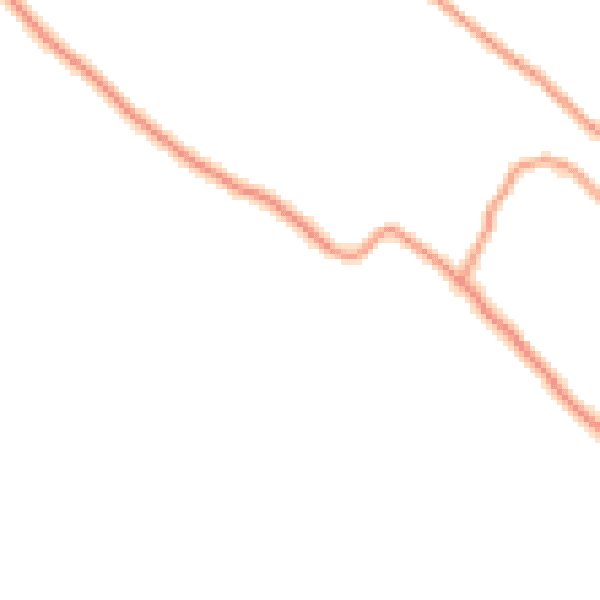 Daytime road noise heatmap for BD23 5PY