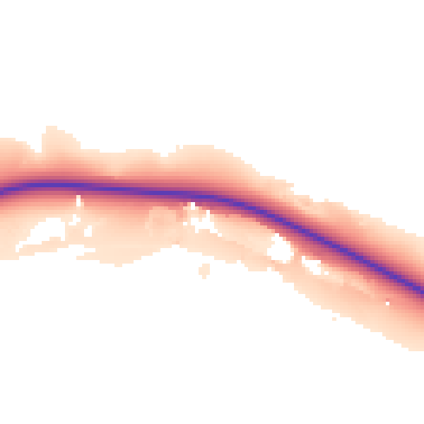 Daytime road noise heatmap for BD23 6AF