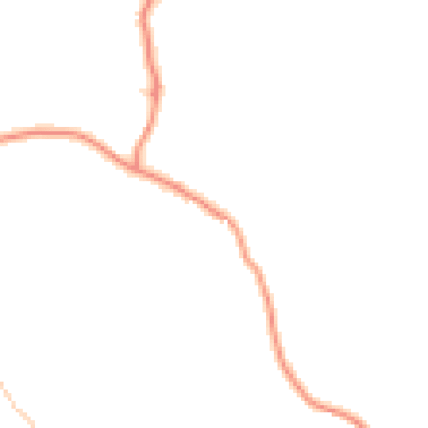 Daytime road noise heatmap for BD23 6BY