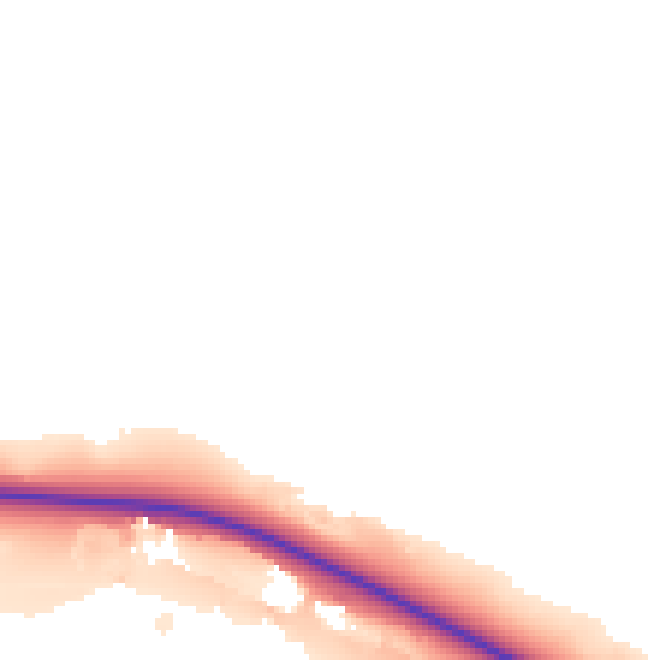 Daytime road noise heatmap for BD23 6HA