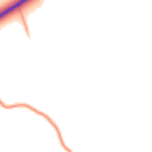 Daytime road noise heatmap for BD23 6HR