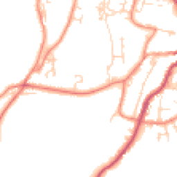 Daytime road noise heatmap for BD24 0AA