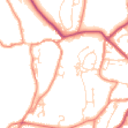 Daytime road noise heatmap for BD24 0AS