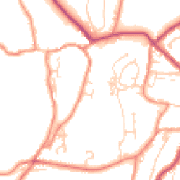Daytime road noise heatmap for BD24 0AW