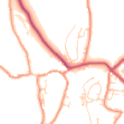 Daytime road noise heatmap for BD24 0AZ