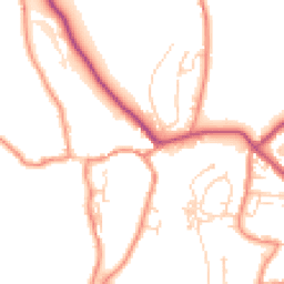 Daytime road noise heatmap for BD24 0BD