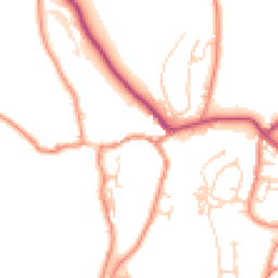 Daytime road noise heatmap for BD24 0BE