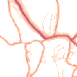 Daytime road noise heatmap for BD24 0BG