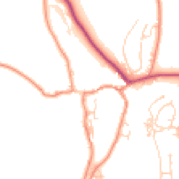 Daytime road noise heatmap for BD24 0BJ