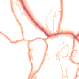 Daytime road noise heatmap for BD24 0BQ