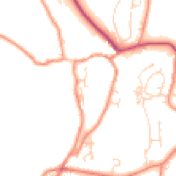 Daytime road noise heatmap for BD24 0BS