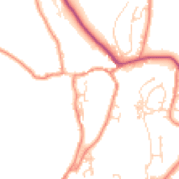 Daytime road noise heatmap for BD24 0BT