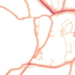 Daytime road noise heatmap for BD24 0BW