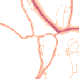 Daytime road noise heatmap for BD24 0DE