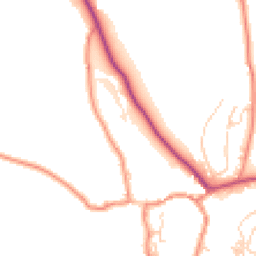 Daytime road noise heatmap for BD24 0DF