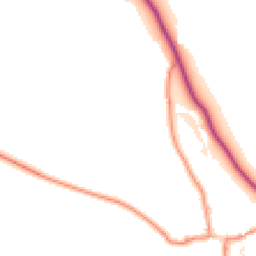 Daytime road noise heatmap for BD24 0DQ