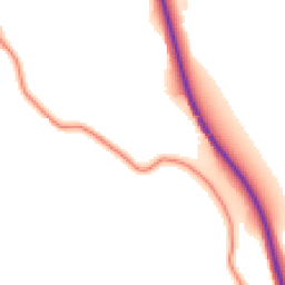 Daytime road noise heatmap for BD24 0DT