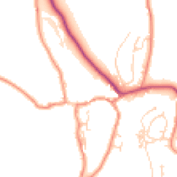 Daytime road noise heatmap for BD24 0EJ