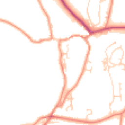 Daytime road noise heatmap for BD24 0FD