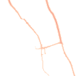 Daytime road noise heatmap for BD24 0HT