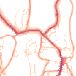 Daytime road noise heatmap for BD24 9DQ