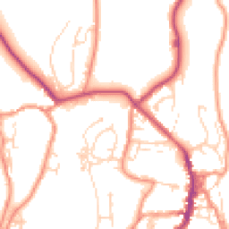 Daytime road noise heatmap for BD24 9DS