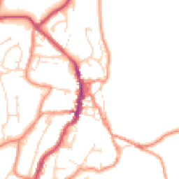 Daytime road noise heatmap for BD24 9EJ