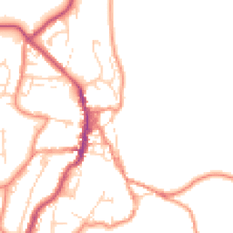 Daytime road noise heatmap for BD24 9ES