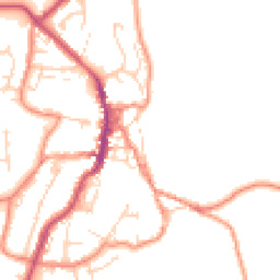 Daytime road noise heatmap for BD24 9ET