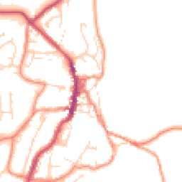 Daytime road noise heatmap for BD24 9EU
