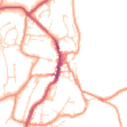 Daytime road noise heatmap for BD24 9EW