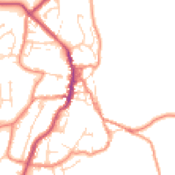 Daytime road noise heatmap for BD24 9EX