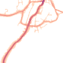 Daytime road noise heatmap for BD24 9FG