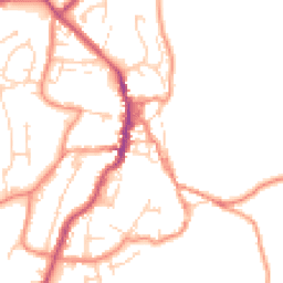 Daytime road noise heatmap for BD24 9HS
