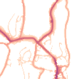 Daytime road noise heatmap for BD24 9JS