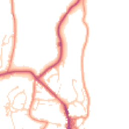 Daytime road noise heatmap for BD24 9JT