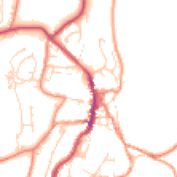 Daytime road noise heatmap for BD24 9LW