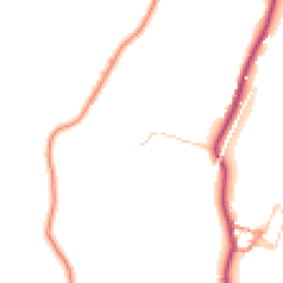 Daytime road noise heatmap for BD24 9NW