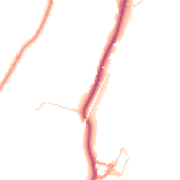 Daytime road noise heatmap for BD24 9NY