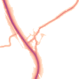 Daytime road noise heatmap for BD24 9PE