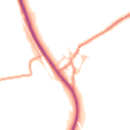 Daytime road noise heatmap for BD24 9PQ