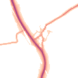 Daytime road noise heatmap for BD24 9QB