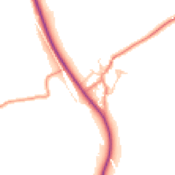 Daytime road noise heatmap for BD24 9QD
