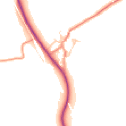 Daytime road noise heatmap for BD24 9QE